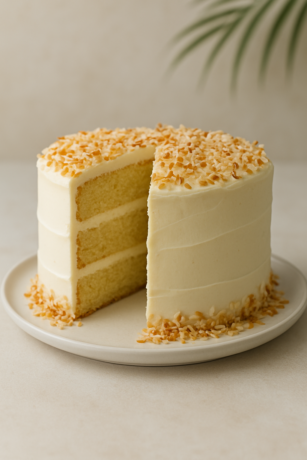Coconut Rum Layer Cake
